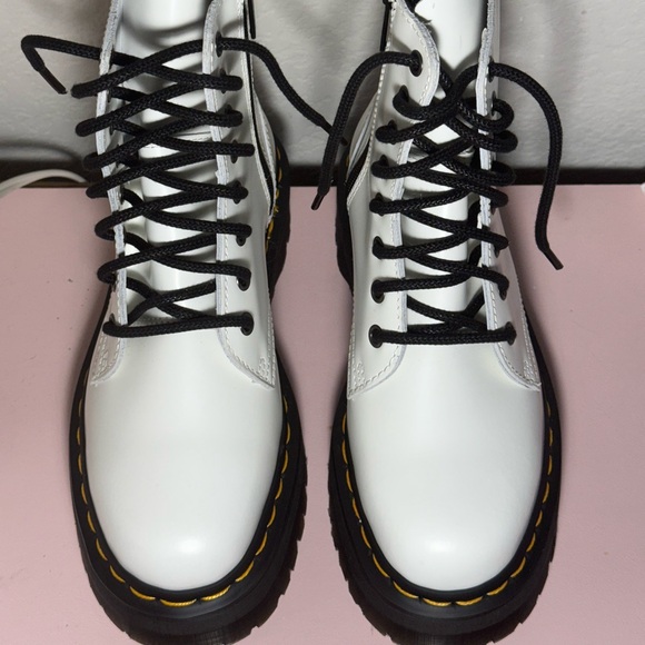 Dr. Martens Shoes - New White Dr. Martens Jadon Boots Women’s 6